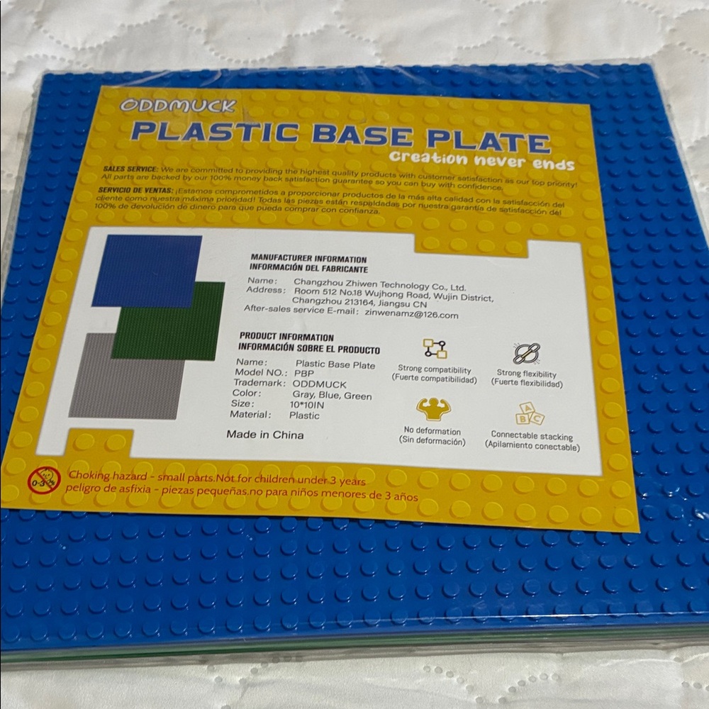 Blue Plastic Base Plate by Oddmuck